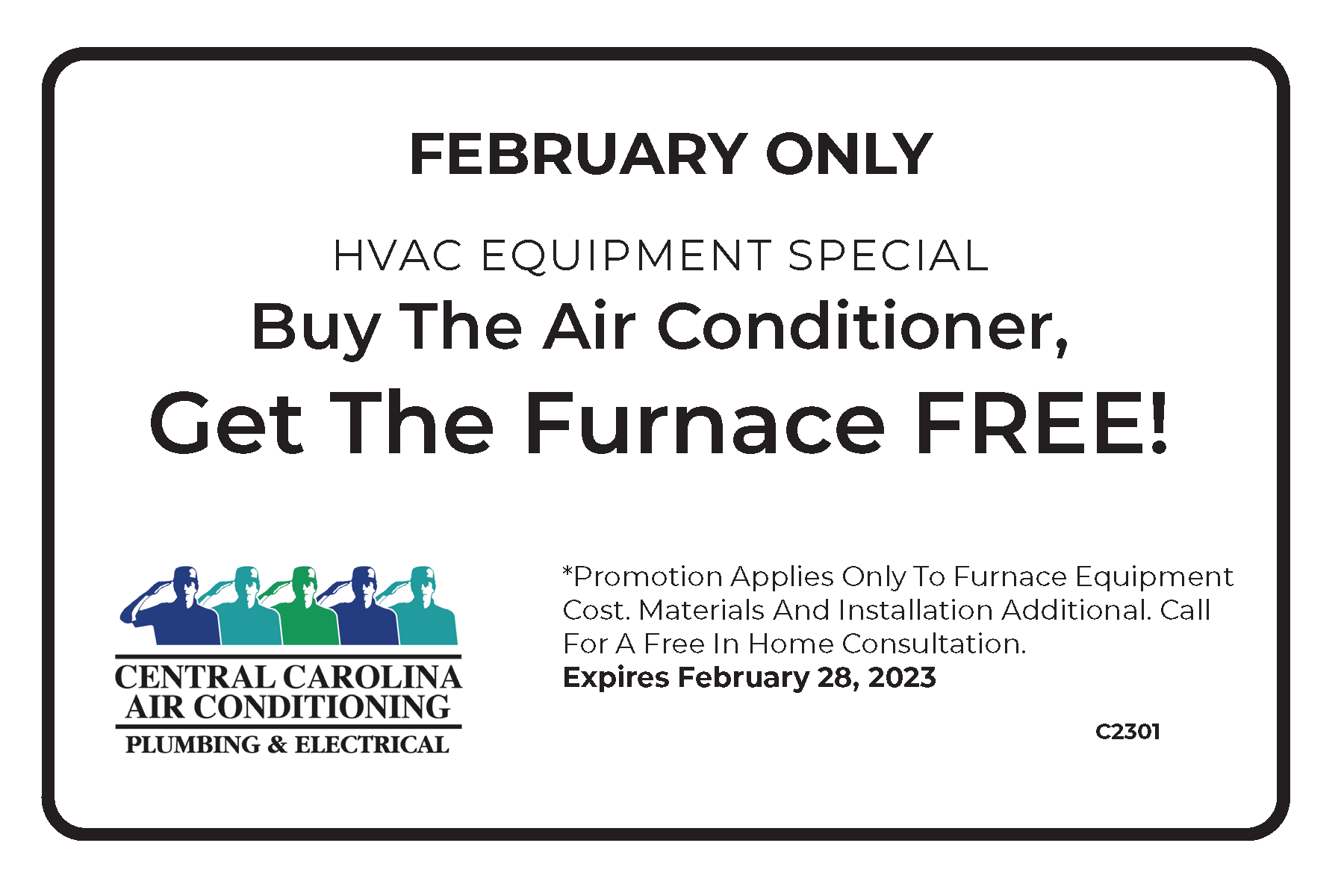 C2301-Buy AC Get Free Furnace