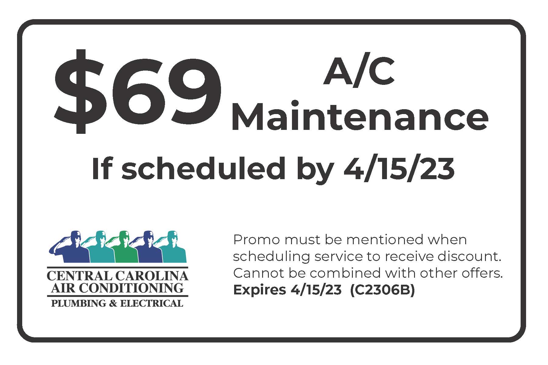 C2306 B $69 AC MAINTENANCE 4.15.23